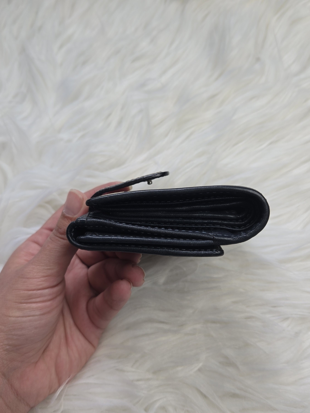 Coach Blue Signature Compact Wallet - Picture 5 of 5